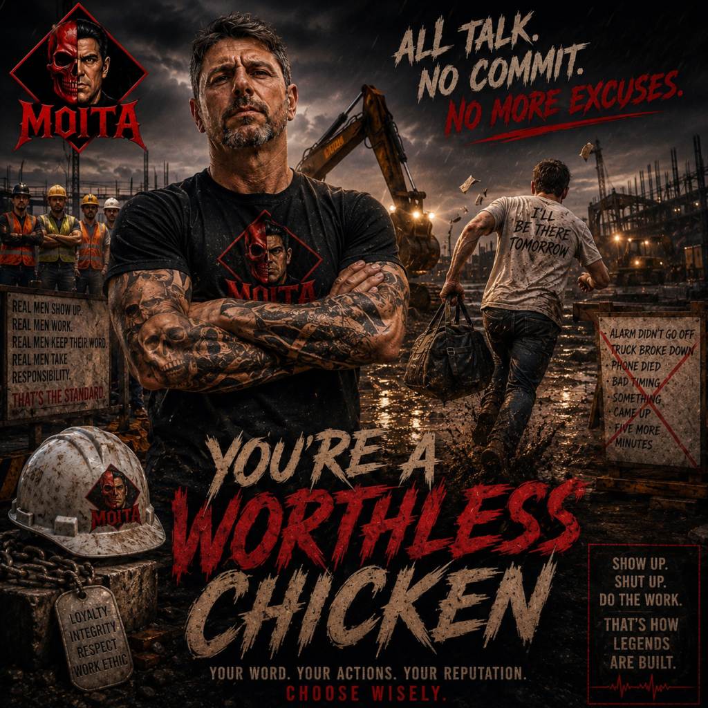 YOU'RE A WORTHLESS CHICKEN